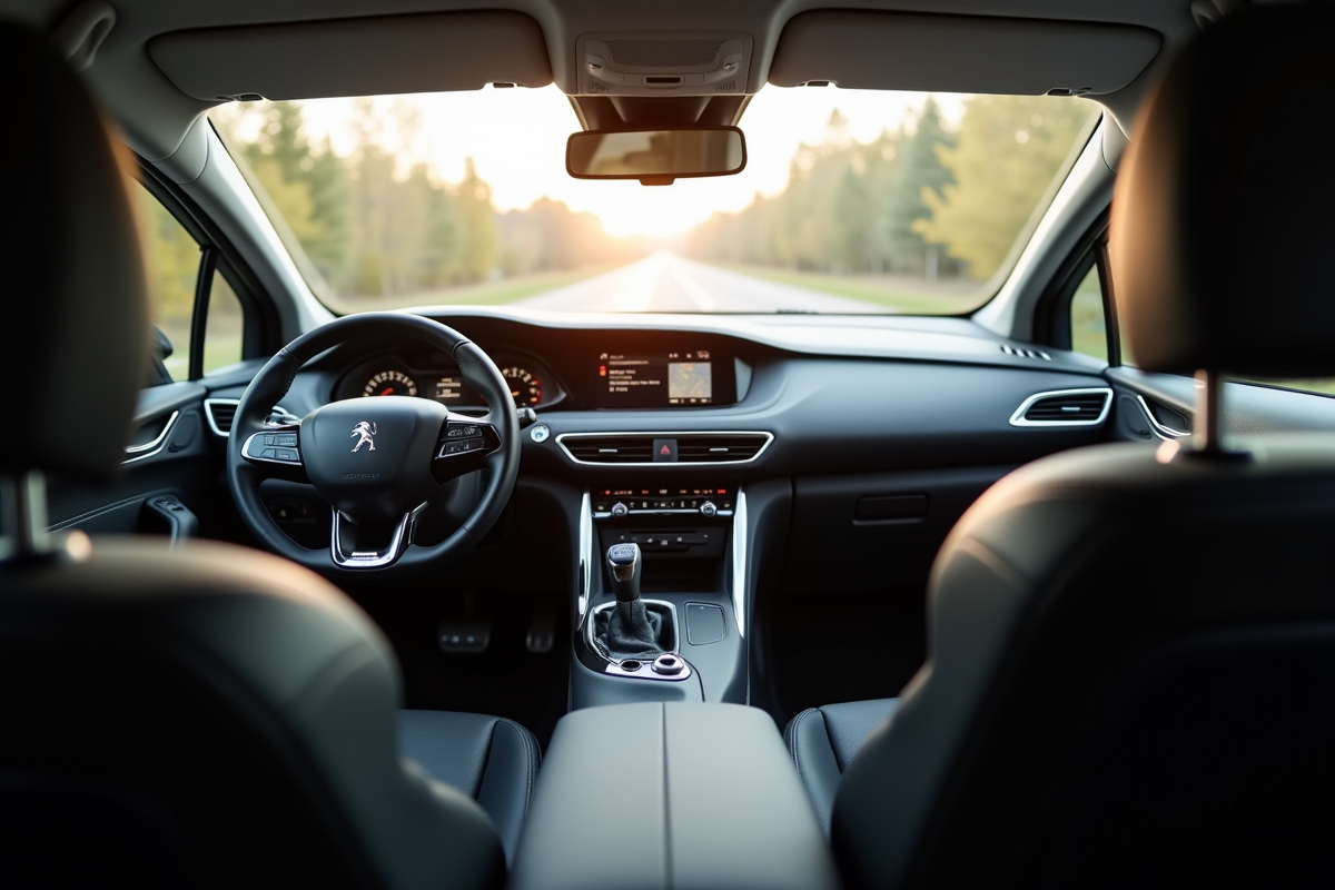 Intérieur du Peugeot 3008 vue depuis l arrière